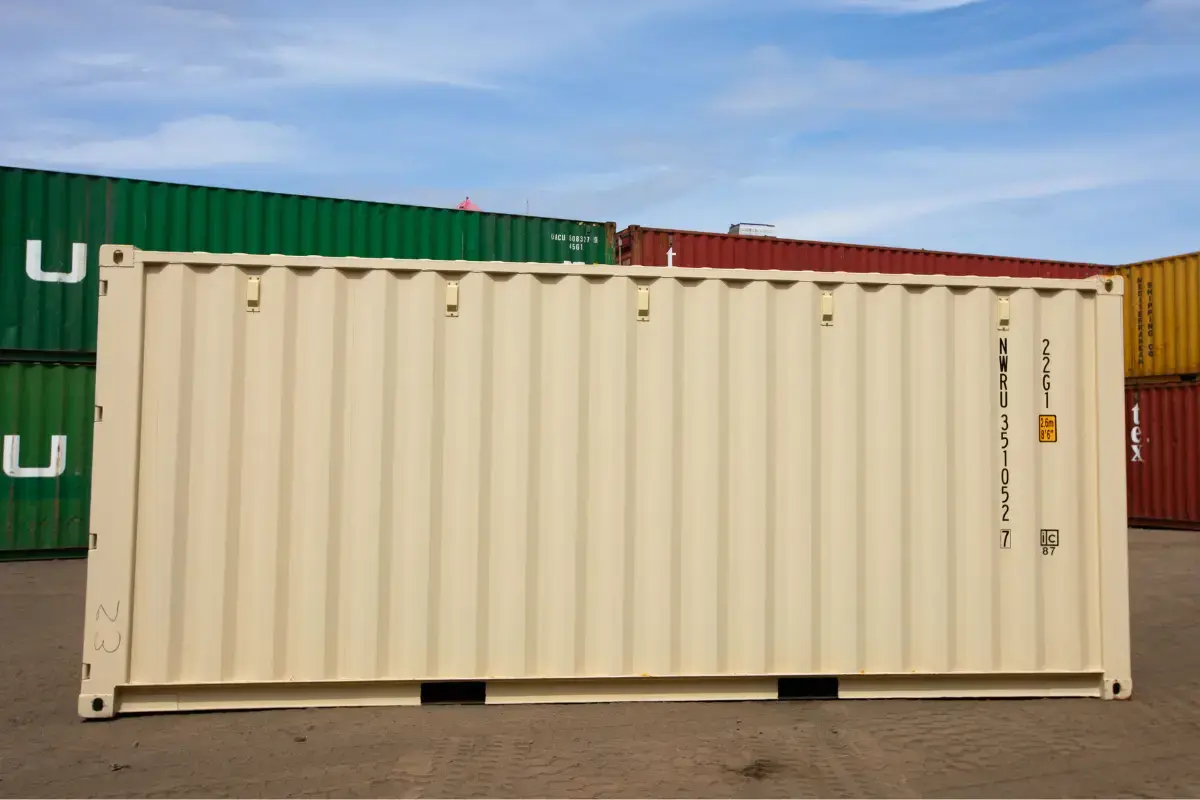 New 20ft dry container full side profile